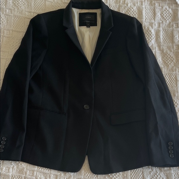 J. Crew Classic Navy Regent Women's Blazer in four-season stretch Sz 12 - Picture 2 of 11